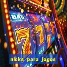 nicks para jogos de tiro